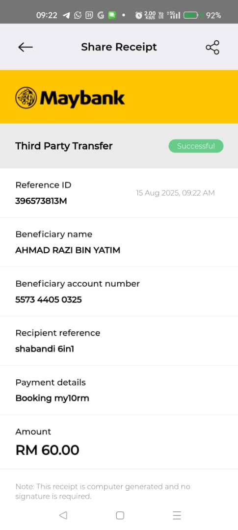 Resit Upgrade Terawal